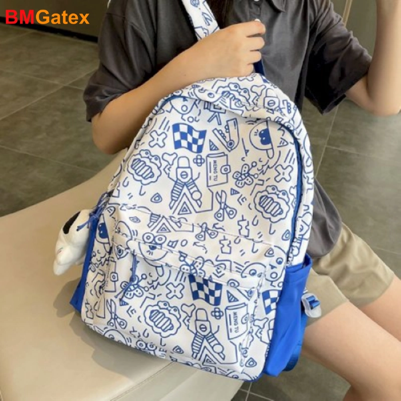 Balo vải Canvas/Polyester in họa tiết hoạt hình