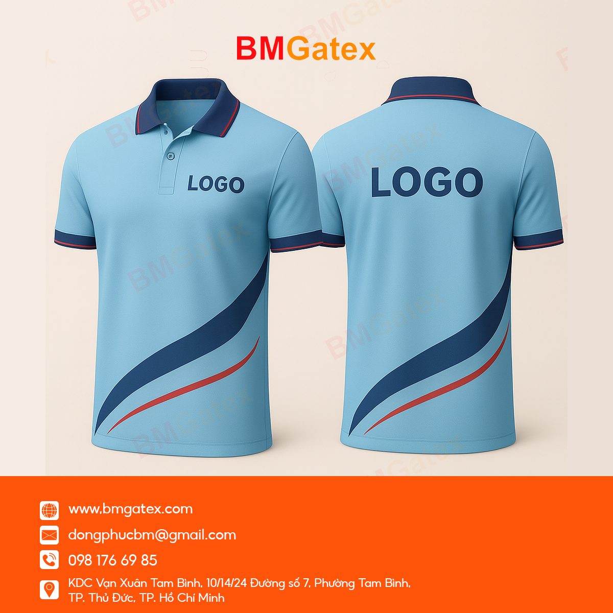 Mẫu áo polo đồng phục cho showroom ô tô